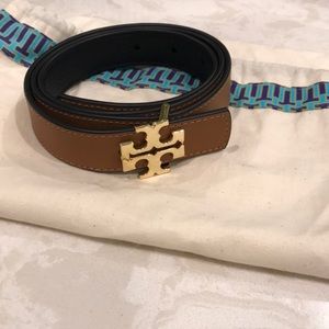 Reversible leather Tory Burch belt